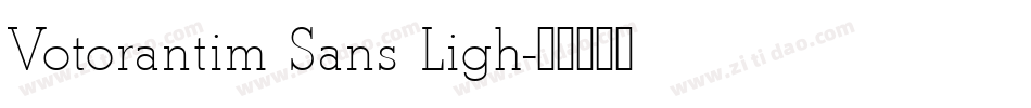 Votorantim Sans Ligh字体转换